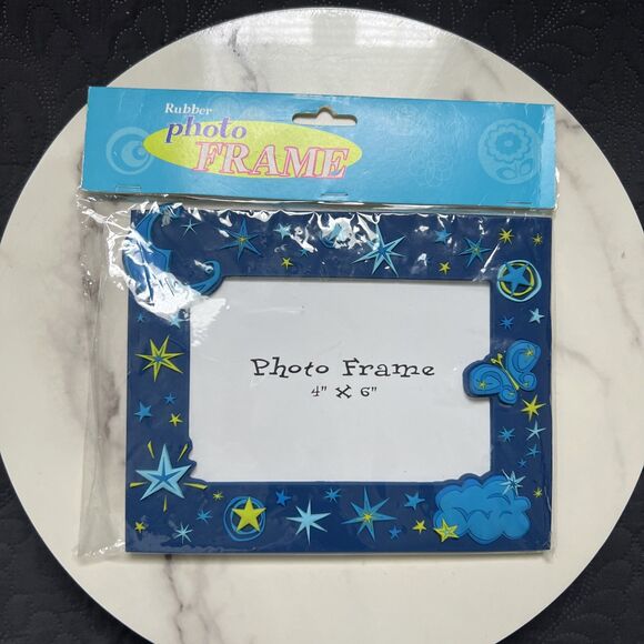 Vintage Capelli Celestial Night 4x6" Rubber Photo Frame Home Decor Accents RARE - Picture 1 of 8